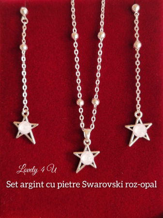 IDEI CADOURI DE CRACIUN - SET ACCESORII , BIJUTERII, BROSE PENTRU CRACIUN - accesorii lovely 4u ,  set swarovski, set argint elegant, cercei lungi cu lant, cercei stea, pietre swarovski, lant argint, argint, bijuterii handmade , bijuterii mireasa, bijuterii mireasa finute, bijuterii mireasa simple, bijuterii mireasa swarovski, bijuterii swarovski mireasa, set argint, set argint cu cristale, set bijuterii elegant, set mireasa, set nunta, set swarovski, seturi handmade mireasa