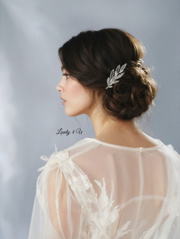 accesorii cu frunze, diadema mireasa cu frunze, accesoriu lateral,  accesorii lovely 4 u, accesoriu mireasa, accesoriu par, argintiu, auriu, bijuterii mireasa, set accesorii mireasa, diadema si cercei mireasa , bucuresti, cluj, diadema mireasa, flori, frunze, iasi, pieptene mireasa, tiara, Timisoara [2]