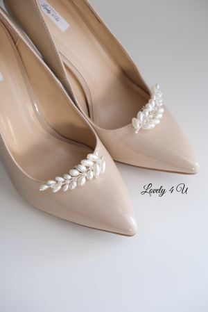 Accesorii pantofi mireasa, clipsuri pantofi mireasa, accesorii detasabile pantofi mireasa, bijuterii mireasa, accesorii LOVELY 4 U, bijuterii 2023. accesorii cu perle mireasa, accesorii nunta, mireasa 2023 [3]
