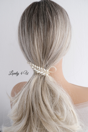 AGRAFA PAR MIREASA, ACCESORII LOVELY 4 U, ACCESORII CU PERLE MIREASA, [8]