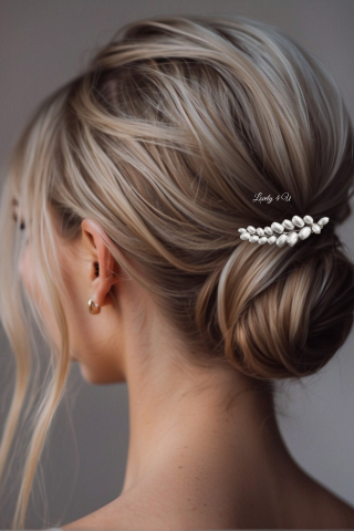 AGRAFA PAR MIREASA, ACCESORII LOVELY 4 U, ACCESORII CU PERLE MIREASA,