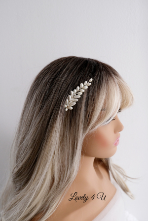 AGRAFA PAR MIREASA, ACCESORII LOVELY 4 U, ACCESORII CU PERLE MIREASA, [6]
