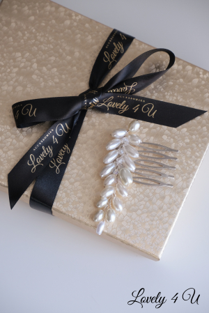 AGRAFA PAR MIREASA, ACCESORII LOVELY 4 U, ACCESORII CU PERLE MIREASA, [3]