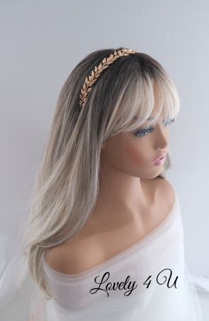 Tiara cu frunze, Accesorii cu frunze aurii, Diadema mireasa, Swarovski, Accesorii Lovely 4 U, Bijuterii frunse aurii, Frunze auzii, Accesorii mireasa, Accesorii de par mireasa, Agrafe cu frunze, TIARA, cristale swarovski, coronita mireasa aurie, coronita cu frunze, frunze aurii, accesorii lovely 4 u [8]