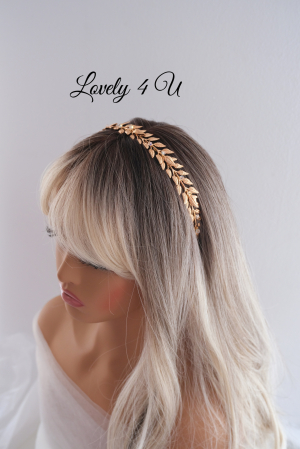Tiara cu frunze, Accesorii cu frunze aurii, Diadema mireasa, Swarovski, Accesorii Lovely 4 U, Bijuterii frunse aurii, Frunze auzii, Accesorii mireasa, Accesorii de par mireasa, Agrafe cu frunze, TIARA, cristale swarovski, coronita mireasa aurie, coronita cu frunze, frunze aurii, accesorii lovely 4 u [10]