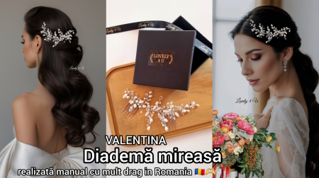 VALENTINA - accesoriu pentru mirese cu perle si cristale [13]