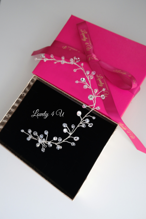 Bentiță cu cristale, Diadema cu cristale, accesorii Lovely 4 U BENTITA MIREASA, DIADEMA FLEXIBILA MIREASA, ACCESORII PAR MIREASA, BENTITA  CU CRISTALE MIREASA, ACCESORII DE PAR MIREASA, CORONITA MIREASA, CORONITA FLEXIBILA MIREASA [1]