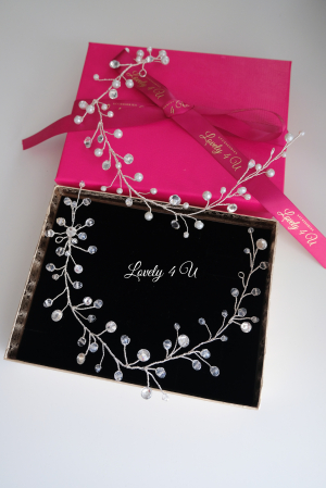 Bentiță cu cristale, Diadema cu cristale, accesorii Lovely 4 U BENTITA MIREASA, DIADEMA FLEXIBILA MIREASA, ACCESORII PAR MIREASA, BENTITA  CU CRISTALE MIREASA, ACCESORII DE PAR MIREASA, CORONITA MIREASA, CORONITA FLEXIBILA MIREASA [13]