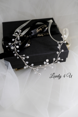 Bentiță cu cristale, Diadema cu cristale, accesorii Lovely 4 U BENTITA MIREASA, DIADEMA FLEXIBILA MIREASA, ACCESORII PAR MIREASA, BENTITA  CU CRISTALE MIREASA, ACCESORII DE PAR MIREASA, CORONITA MIREASA, CORONITA FLEXIBILA MIREASA [8]