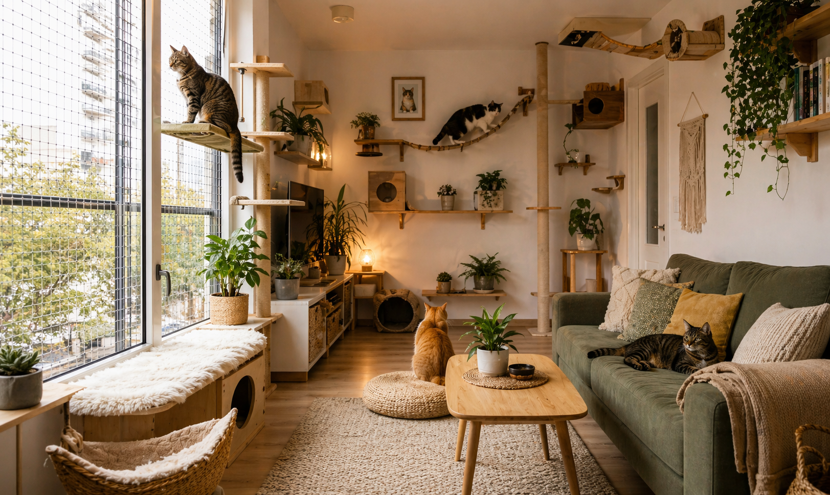 Catification: cum să-ți transformi apartamentul într-un paradis pentru pisici fără să strici designul interior