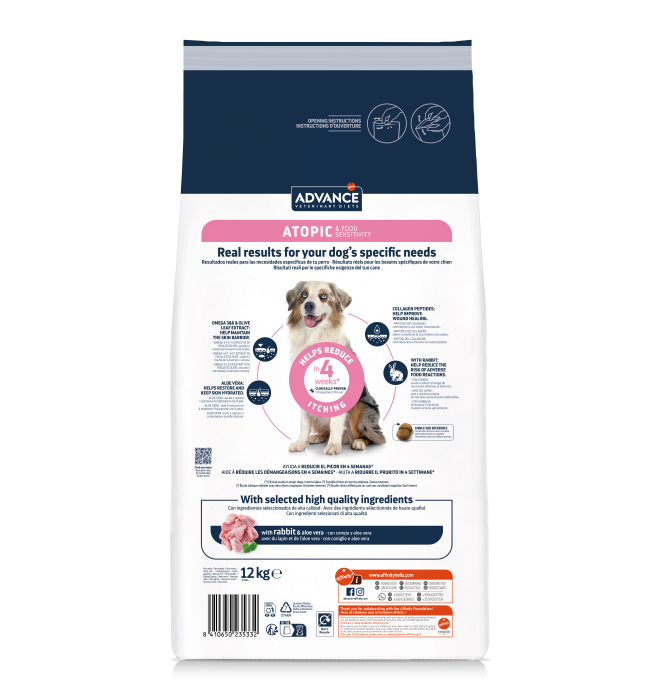 Advance Câine Atopic fără cereale - cu iepure și mazăre 12 kg [2]