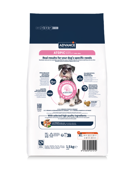 Advance Câine Atopic mini - Dietă dermatologică 1,5 Kg [2]