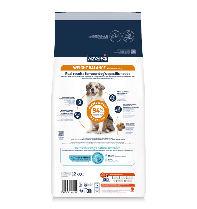 Advance Câine Weight Balance - Dietă pentru reducerea greutății 12 kg [2]