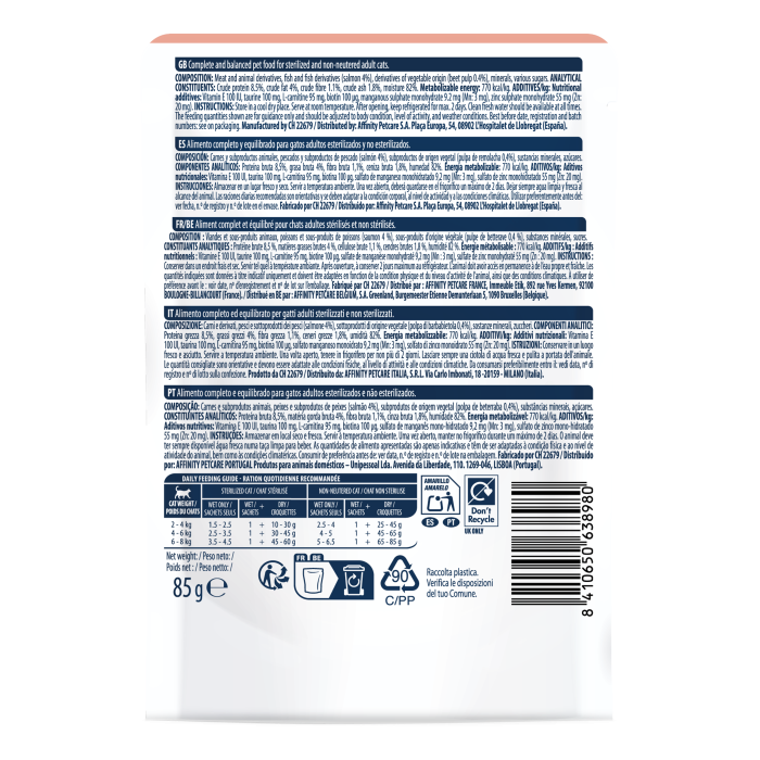 ADVANCE CAT WET DELICATESSEN SOMON 85GR (24BUC/BAX) [2]