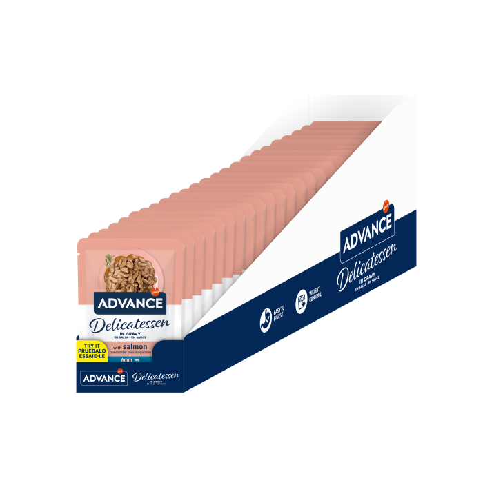 ADVANCE CAT WET DELICATESSEN SOMON 85GR (24BUC/BAX) [3]