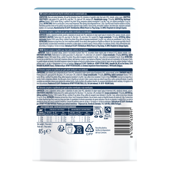 ADVANCE CAT WET DELICATESSEN TON 85GR (24BUC/BAX) [2]
