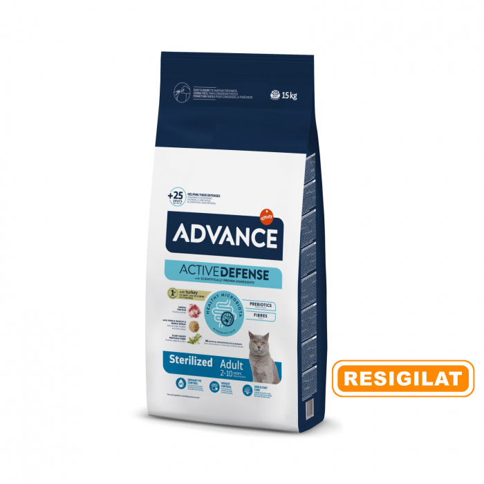 Advance Pisică Adultă -  Sterilizat Curcan si orz 15 kg [2]