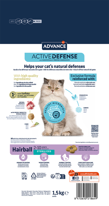 Advance Pisică Adultă Sterilizată - Hairball 1.5 Kg [2]