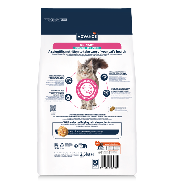 Advance Pisică - Urinary Sterilized Low Calorie 2,5 Kg [2]