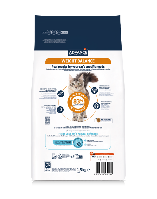 Advance Pisică Weight Balance - Dietă pentru reducerea greutății 1,5 Kg [2]