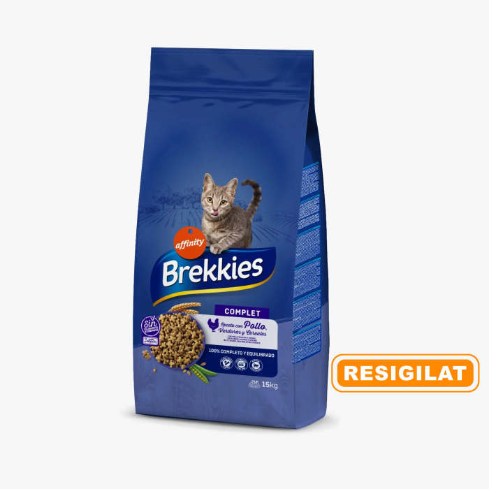 Brekkies - Pisică Adultă Complet cu pui, legume și cereale 15 kg [2]