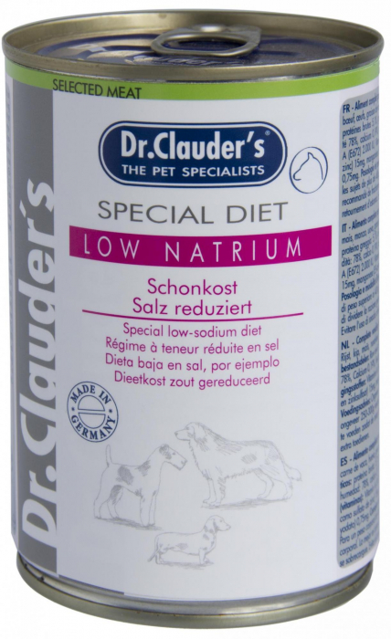 Dr. Clauder`s - Dietă Low Natrium pentru câini 400g [2]