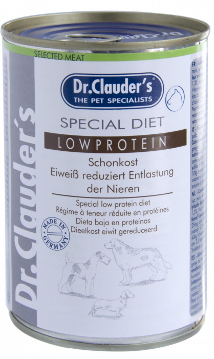 Dr. Clauder`s - Dietă Low Protein pentru câini 400g [2]