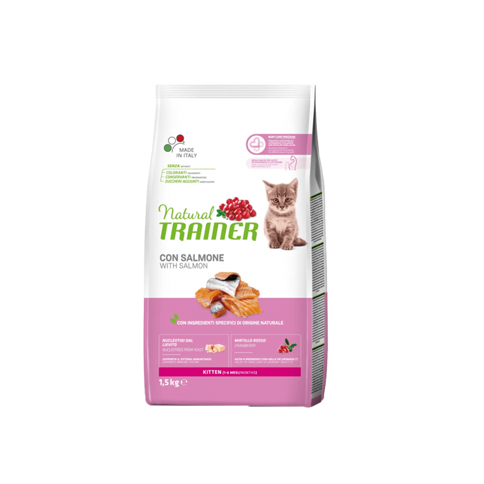 Natural Trainer – Maintenance – Kitten cu Somon 1,5kg [1]