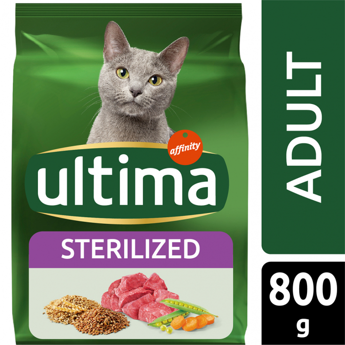 Ultima - Pisică Adultă Sterilizată cu Carne de Vită 800g [2]