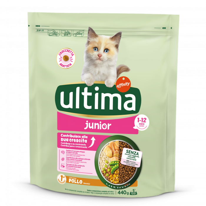 Ultima - Pisică Junior cu Carne de Pui 440 g [1]