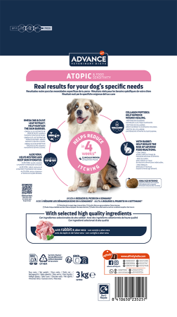Advance Câine Atopic fără cereale - cu iepure și mazăre 3Kg [1]