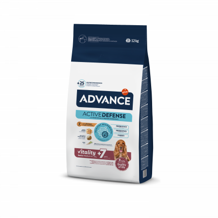 Hrană pentru câini - Advance Câine - Medium Senior Vitality 12 kg