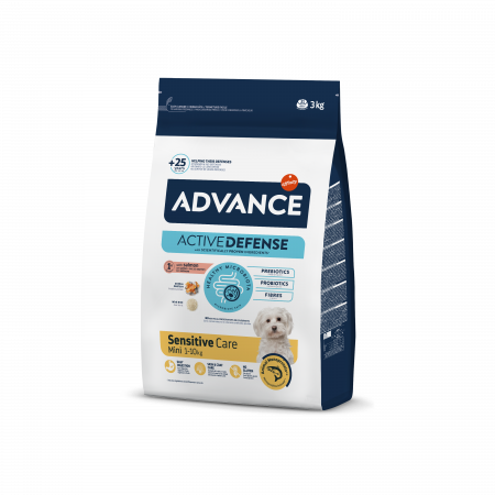 Hrană pentru câini - Advance Câine - Mini Sensitive cu Somon și orez 3 kg
