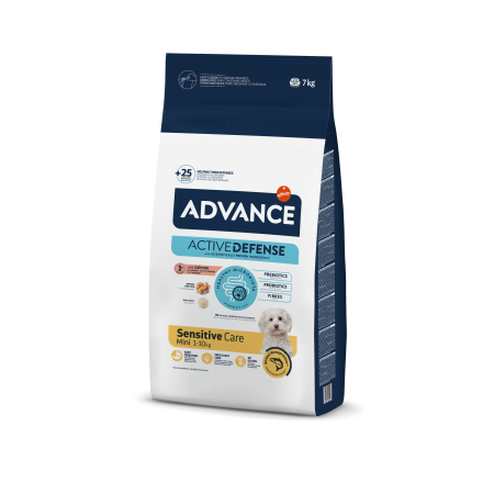 Hrană pentru câini - Advance Câine - Mini Sensitive cu Somon și orez 7 kg