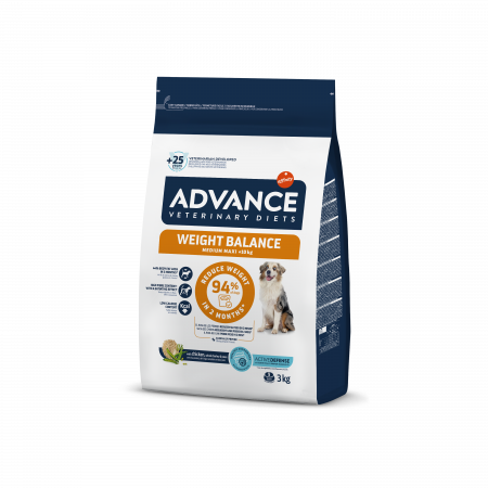 Hrană pentru câini - Advance Câine Weight Balance - Dietă pentru reducerea greutății 3 kg