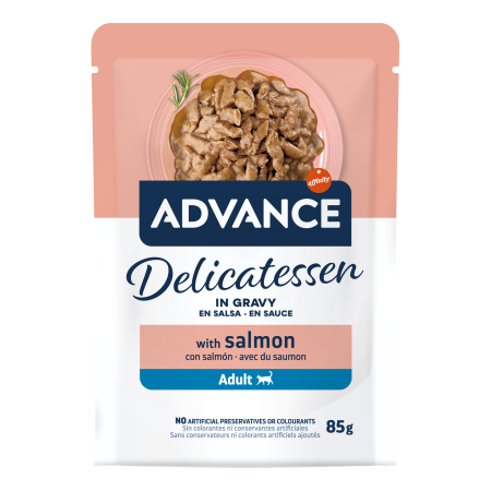 Import - ADVANCE CAT WET DELICATESSEN SOMON 85GR (24BUC/BAX)
