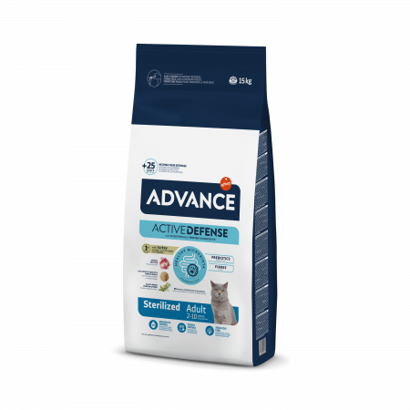 Advance Pisici - Advance Pisică Adultă -  Sterilizat Curcan si orz 15 kg