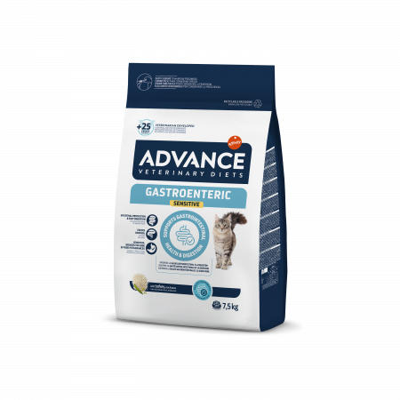 Diete veterinare Pisici - Advance Pisică Gastroenteric Sensitive - Dietă pentru problemele gastroenterice 7.5 kg