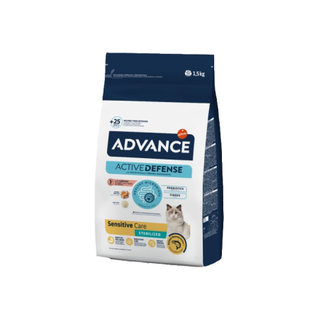 Pisici - Advance Pisică - Sterilizat Sensitive cu Somon și orez 1,5 Kg