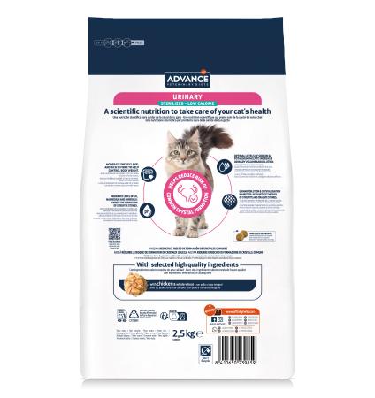 Advance Pisică - Urinary Sterilized Low Calorie 2,5 Kg [1]