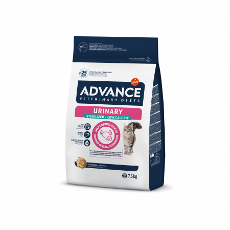 Diete veterinare Pisici - Advance Pisică - Urinary Sterilized Low Calorie 7,5 kg