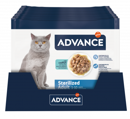 Advance Pisici - Advance Wet Adult Sterilizat Multipack – Cu Cod