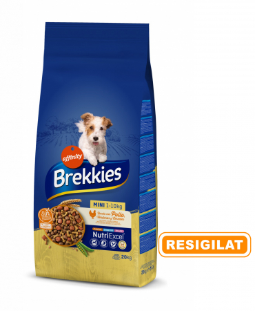 Câini - Brekkies - În limita stocului - Adult Mini cu Pui, legume și cereale 20 kg