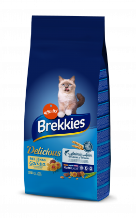 Pisici - Brekkies - Pisică Adultă Delicious cu Somon și Ton 20 kg