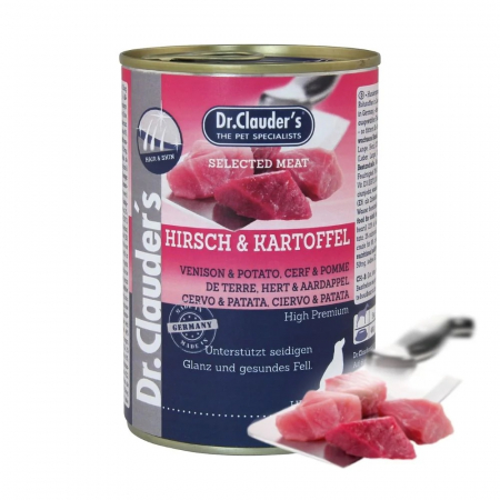Câini - Dr. Clauder`s – Selected Meat – Caprioara & Cartof 800G