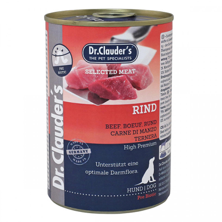 Câini - Dr. Clauder`s – Selected Meat – Vită  400G