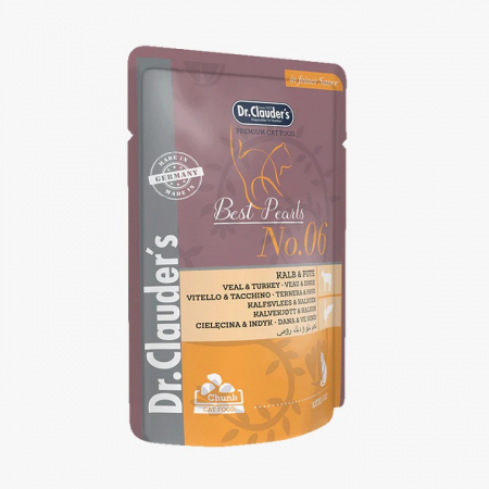 Pisici - Dr. Clauder’s - Carne de vițel și curcan într-un sos delicat