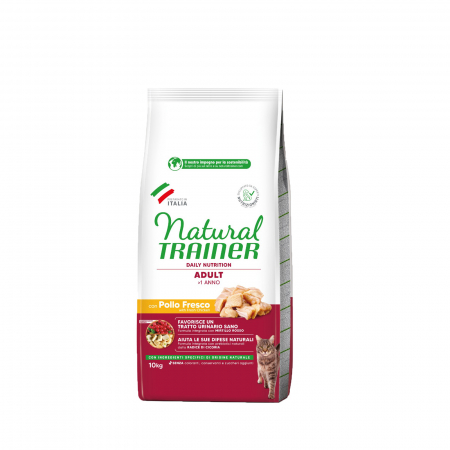 Pisici - Natural Trainer – Maintenance – Cat Adult cu carne proaspătă de Pui 10 kg