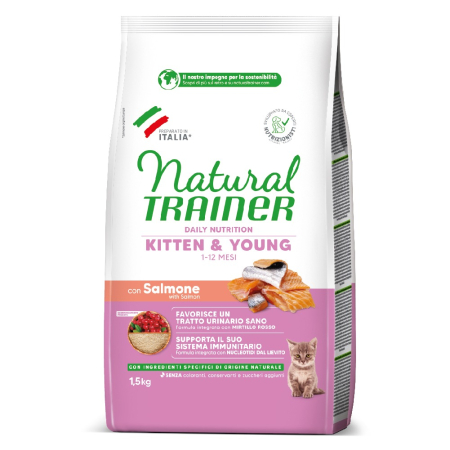 Natural Trainer Pisici - Natural Trainer – Maintenance – Kitten cu Somon 1,5kg