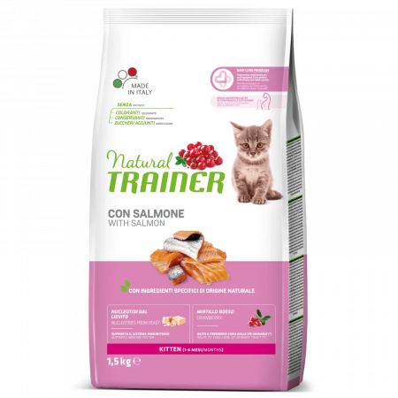 Import - Natural Trainer – Maintenance – Kitten cu Somon 1,5kg